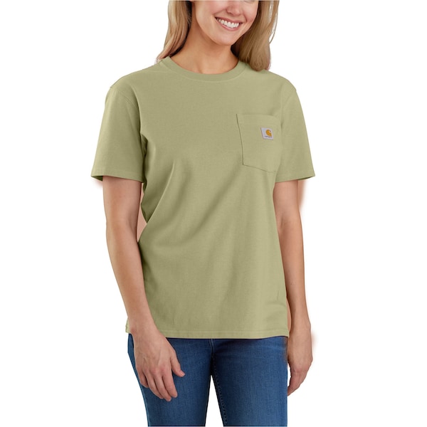 Carhartt Women's K87 W LseFit HW SS Pkt Tshrt S REG Short Sleeve Loose Brite Orange K87-W / 103067-BOGSREG - main